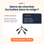 Comparaison bottes NordPaw à bretelles et bottes pour chien classiques